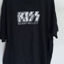 Vintage KISS Detriot Rock City Tshirt Size 2xl