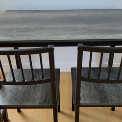Small Dining Table / Desk + 2 Chairs