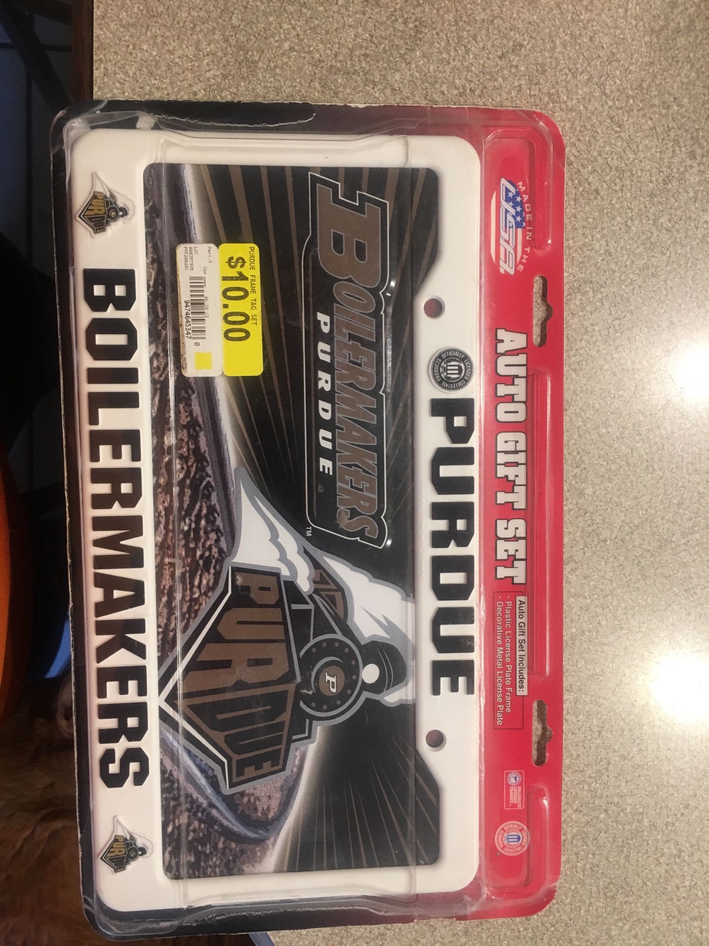 Purdue license frame