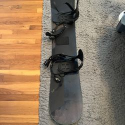 Snowboard And Bindings