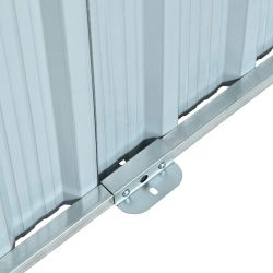 Metal Storage Shed with Double Doors, Heavy-Duty Galvanized Steel Outdoor Garden Shed for Tools, Lawn Equipment, and Yard Storage (72.8"Hx68.9"Dx87.8"