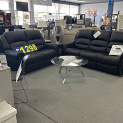 Recliner Sofá, Loveseat Set