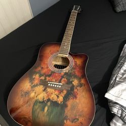 Aliyes 41 Full Size Colored Handcrafted Acoustic Guitar