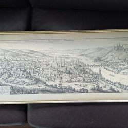 Antique Lithograph Of Wurzburg Germany- Free