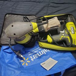 Ryobi corded Drill and Corded Orbital Sander Bundle 