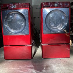 Kenmore Washer + Dryer Model 796 W/ Pedestal