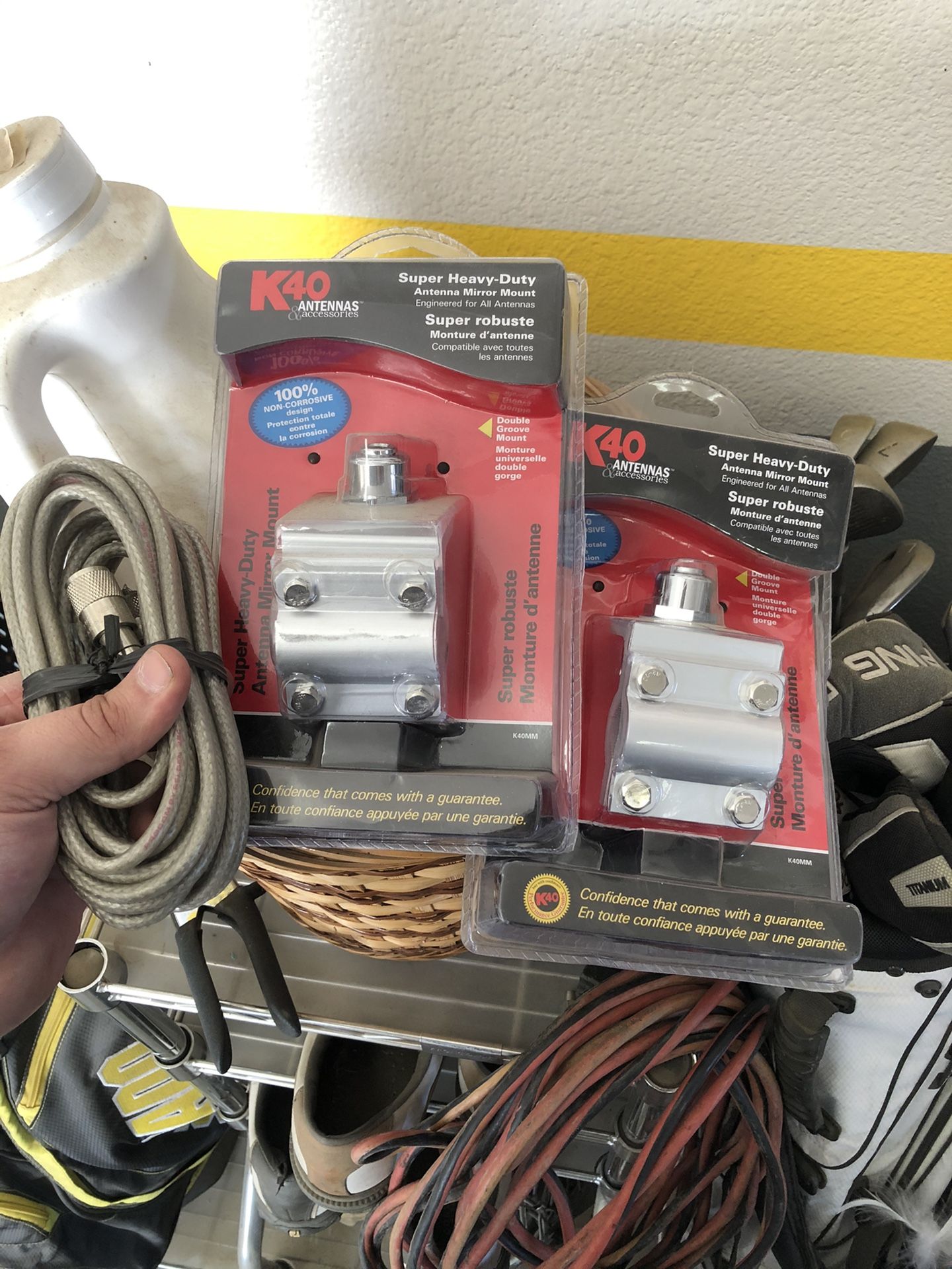 CB truck antenna mounts