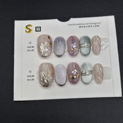Press On Nails Size S Reusable Handmade