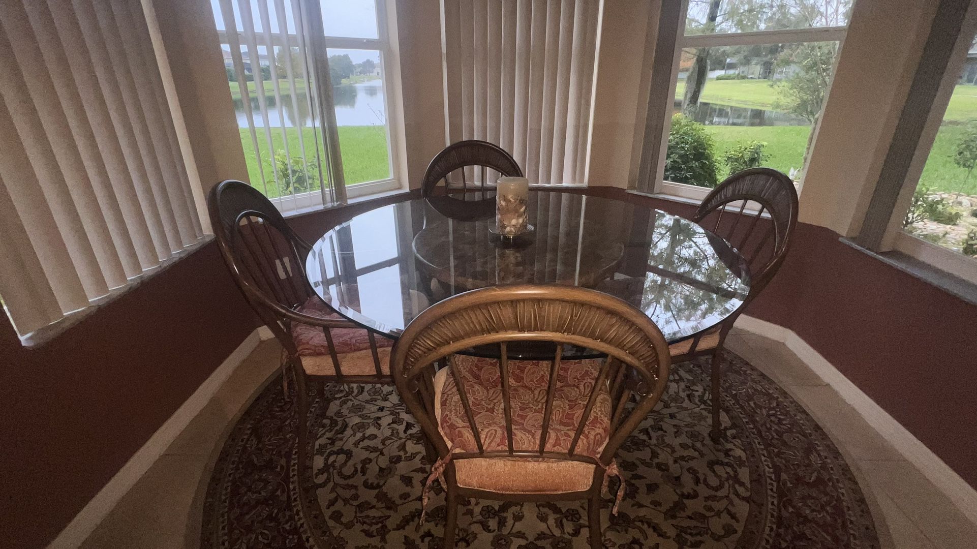 Breakfast Glass Dining Set- Excellent Condition 