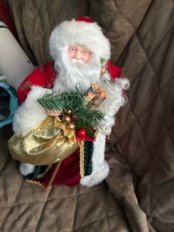 Santa tree topper vintage