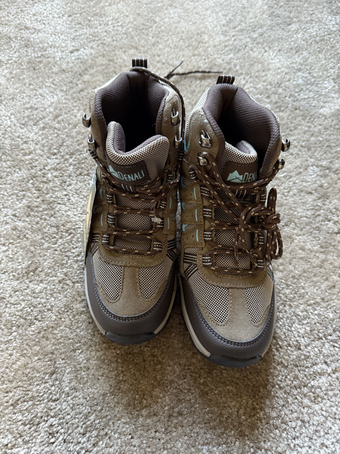 DENALI Womens Size 7 1/2 Brown Leather Hiking Trail Boots