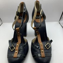Share
37 Dolce & Gabbana duo color Navy Blue Brown Size EU 39 US 8 Vintage