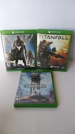 Xbox One Games Titanfall/Destinity/Star Wart Battlefront