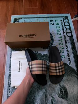 MENS BURBERRY SLIDES