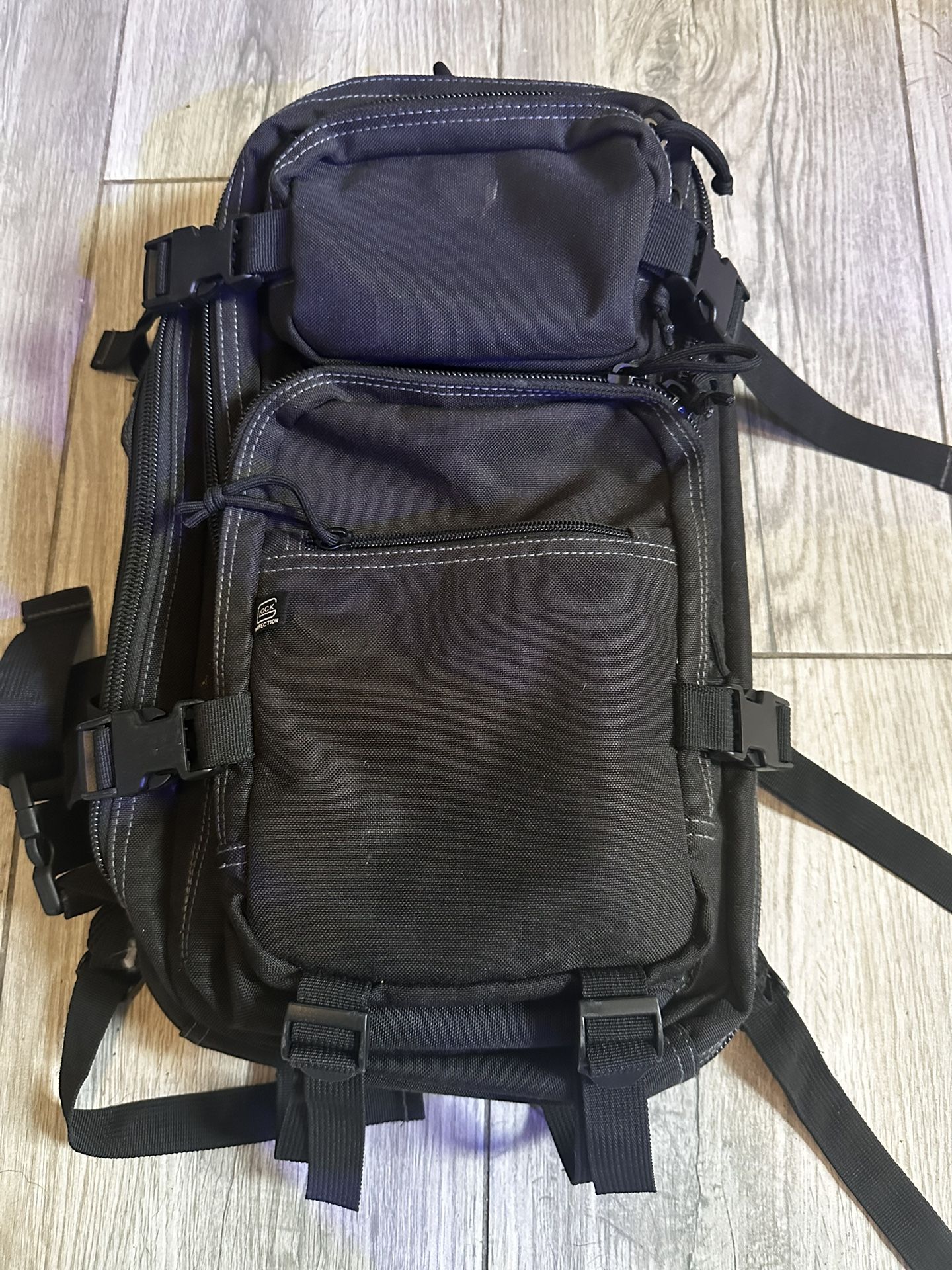New black Glock Multi-Purpose Backpack W/holster