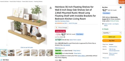 32 inch floating shelves wall shelves