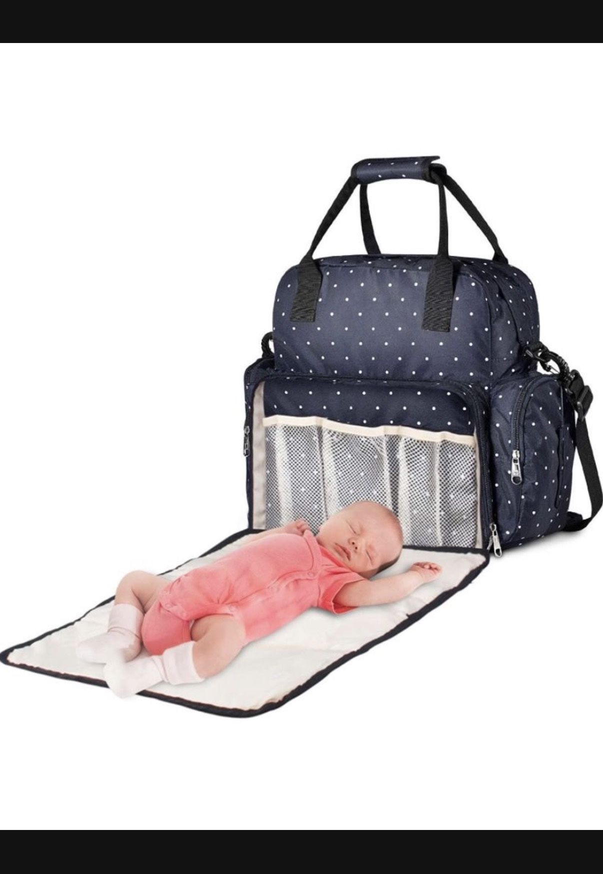 Diaper Bag Backpack, Baby Bag with Changing Pad, Waterproof