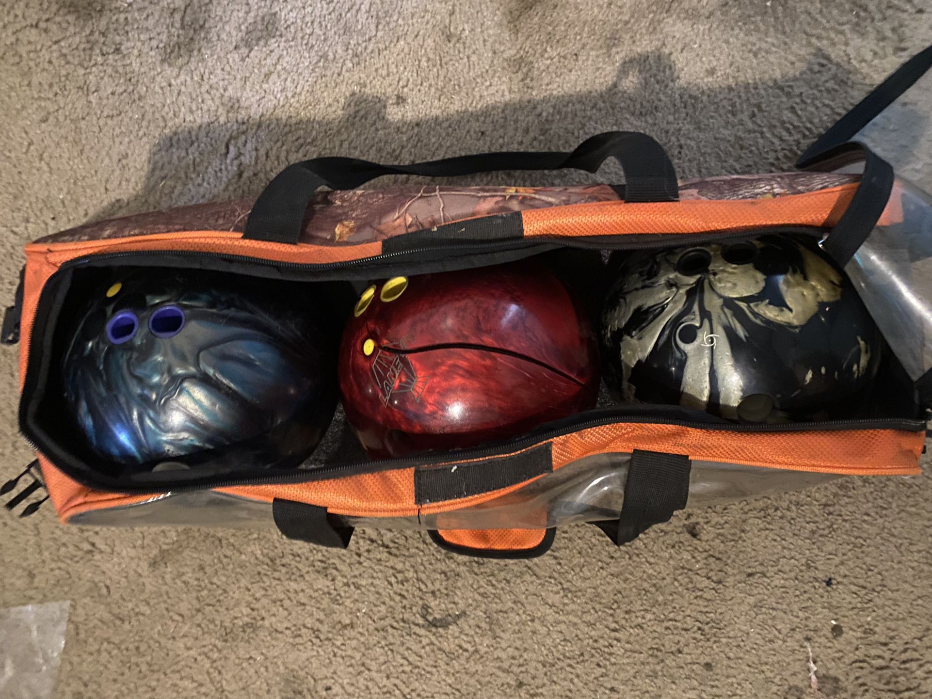 Bowling Balls with Case