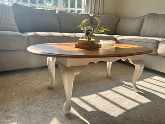 Solid oak coffee table