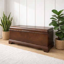 Solid wood vinage cedar hope toy chest table cabinet storage bench