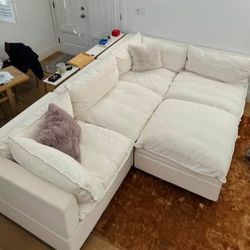 Kova L Shaped Couch And Ottoman 