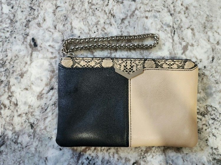Express Black & Beige Wristlet