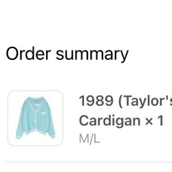 Taylor’s Swift 1989 Cardigan 