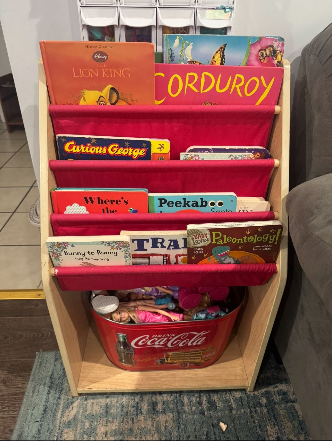 toddler book case