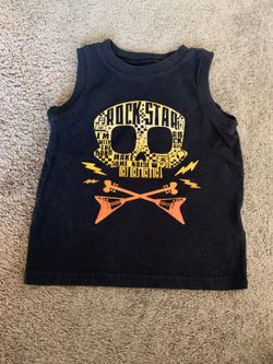 3T boy skull tank top