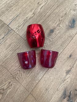 Holiday tea lights candle holder bundle