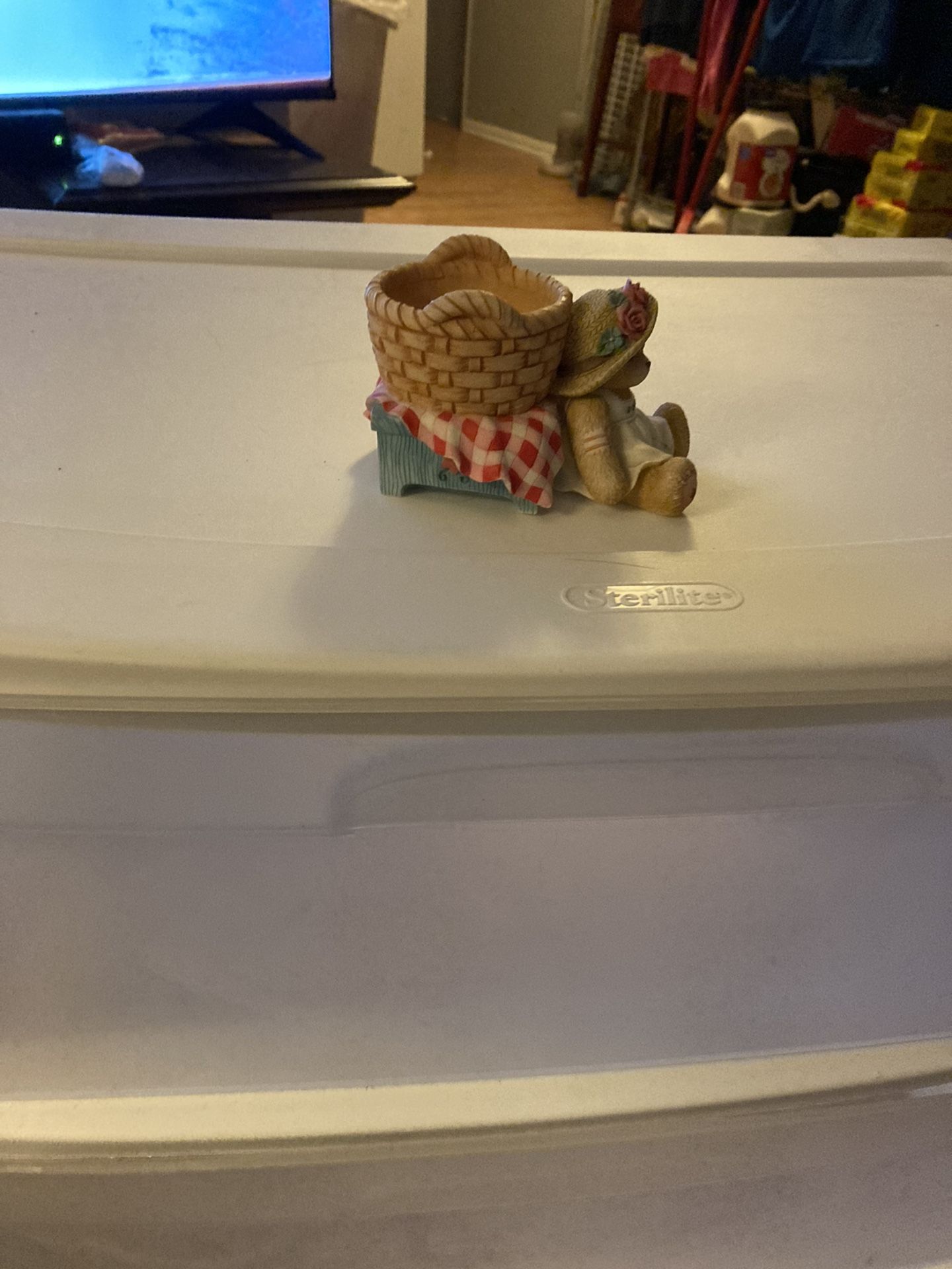 Vintage Cherished Teddies Votive Candle Holder