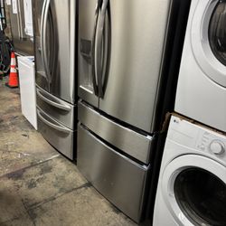 Frigidaire - Gallery 21.5 Cu. Ft. 4-Door French Door Counter-Depth Refrigerator - Stainless Steel Model: GRMC2273CF