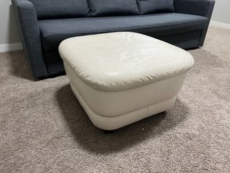 Leather Ottoman