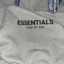 Grey essentials hoodie