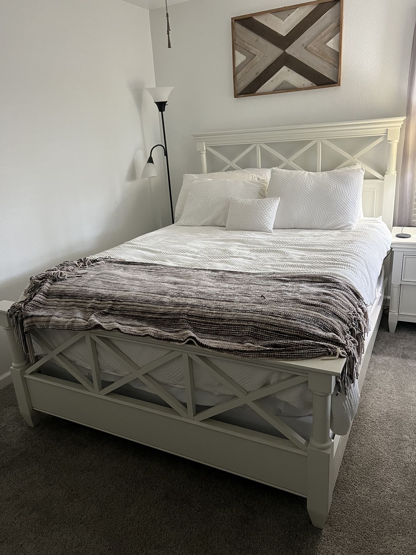 Retreat Panel Bed Frame And Cool Gel Mattress 