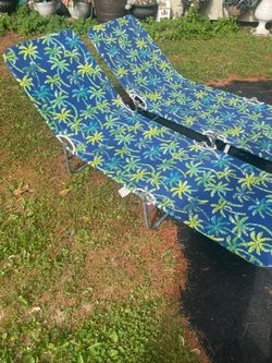 Beach lounger chairs