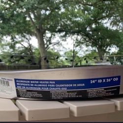 Aluminum Water Heater Drain Pan