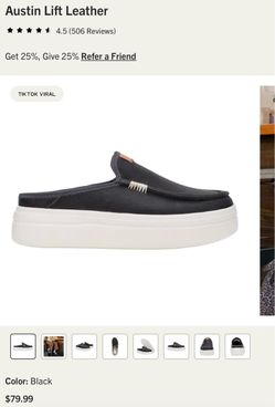 Hey Dude Austin Lift Leather Slip-On Shoes
