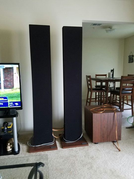 FOR SALE: Acoustat Model One + One Speakers with Medallion Interface MK-141 SOLD Acoustat Model One Speakers with Medallion Interface MK-141