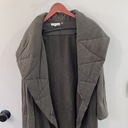 Anthropologie Long Cowl Neck Cozy Sweater Jacket