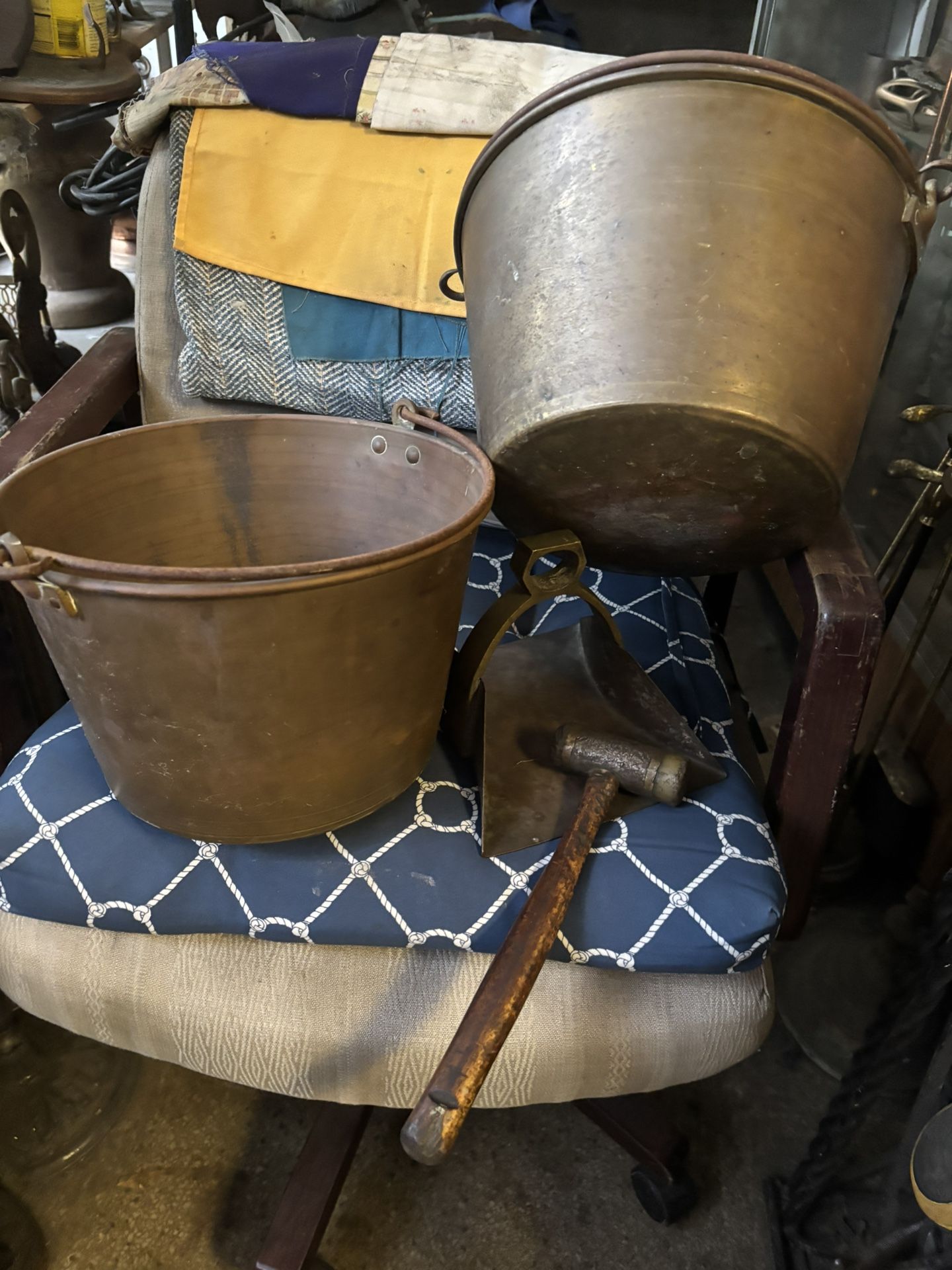 Two Brass Buckets