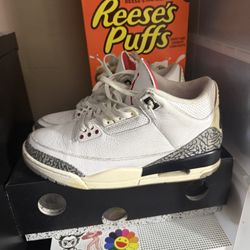 Jordan 3 White Cement 