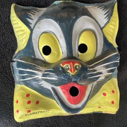 Rare Vintage Ben Cooper Tom And Jerry Halloween Cat Mask 