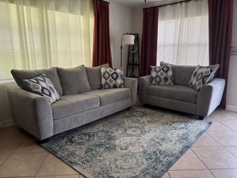 Gray Sofa & Loveseat Set