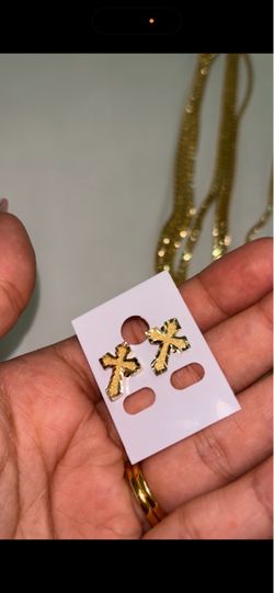 Earrings gold plated