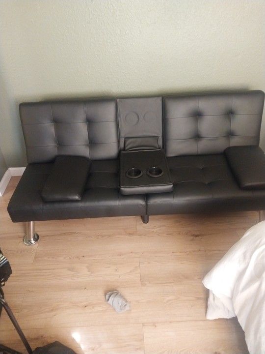 Leather Sofa Bed Couch