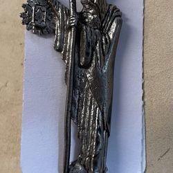 Vintage 80s / 90s Led Zeppelin The Hermit Silver Winterland 2" Pin