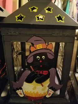 Porta velas para halloween