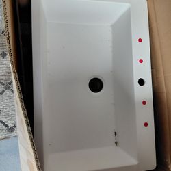 White 33inch Sink ...top Mount