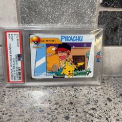 PSA 9 Pokemon Misty And Pikachu Card